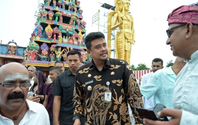 Peresmian Kuil Shri Raja Rajesvari, Bobby Nasution Ajak Umat Hindu Siapkan SDM Anti-Narkoba