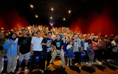 Film Jadi Tuh Barang Disambut Meriah di Medan, Penonton Membludak Nonton Bareng Oki Rengga