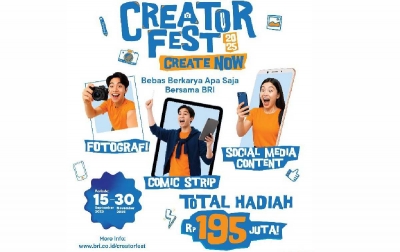 Hadirkan “Creator Fest 2025”, BRI Siapkan Wadah Kreativitas Masyarakat