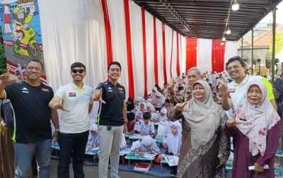 Ratusan Siswa SD di Medan Unjuk Kreativitas di Lomba Mewarnai Pertamina Enduro Nusantara Bicara