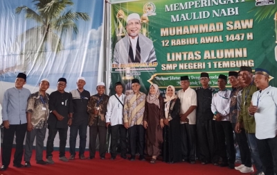 Alumni SMPN 1 Tembung Peringati Maulid Nabi Muhammad SAW