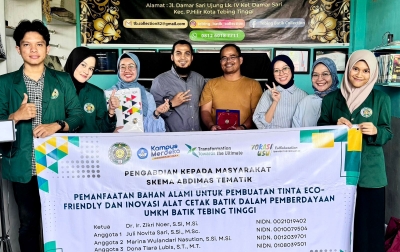 Kolaborasi Vokasi USU dengan UMKM Tebing Batik Collection Hasilkan Motif Batik Khas Tebingtinggi