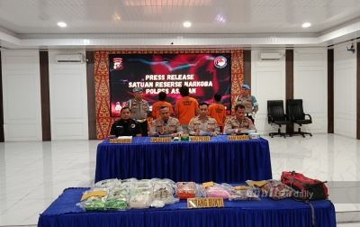 18 Kg Sabu, 7.000 Ekstasi dan 3.000 Happy Five Disita, Tiga Orang Kurir Ditangkap 