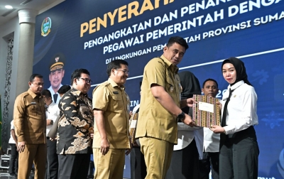 Serahkan SK 591 PPPK Pemprov Sumut, Bobby Nasution: Layani Rakyat Sebaik-baiknya
