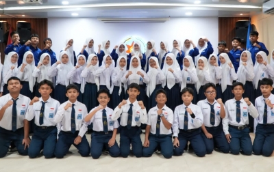 Pelantikan Osis SMP, SMA Dan SMK Panca Budi Medan Berlangsung Khidmat