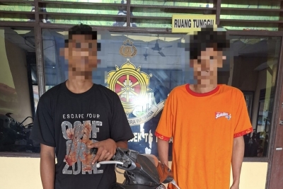2 Pelaku Curanmor Ditangkap Personel Polsek Tanjungmorawa