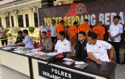 Polres Sergai Sikat Tuntas! Ungkap Keterlibatan Sindikat Penganiayaan, Narkotika, dan Kepemilikan Senjata Gelap