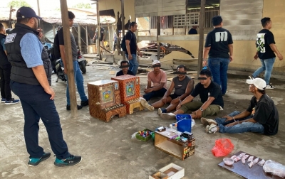 Polrestabes Medan GSN Ke Jermal XV, 5 Tersangka Narkotika Ditangkap