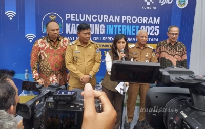 Meutya Hafid Luncurkan Kampung Internet 2025 di Desa Kramat Gajah Deliserdang