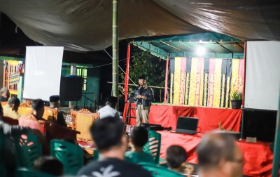 Bupati Madina Nobar Film G30S/PKI di Kampung Jenderal Besar AH Nasution