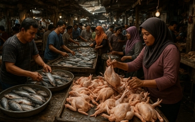 Dari Uang Receh ke QRIS: Kisah Fadlan, Pedagang Pasar yang Kini Melek Digital