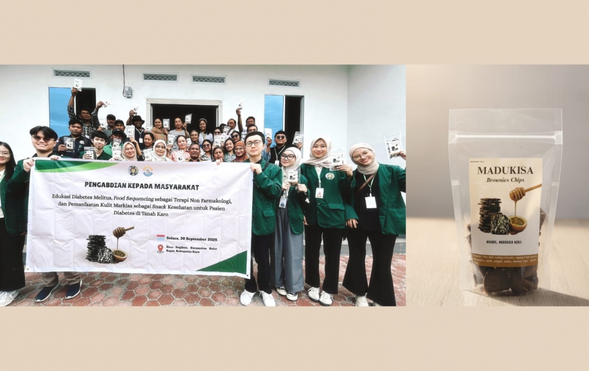 Pengabdian Dosen USU, Perkenalkan Brownies Chips Free Sugar dari Kulit Markisa Madu pada Masyarakat