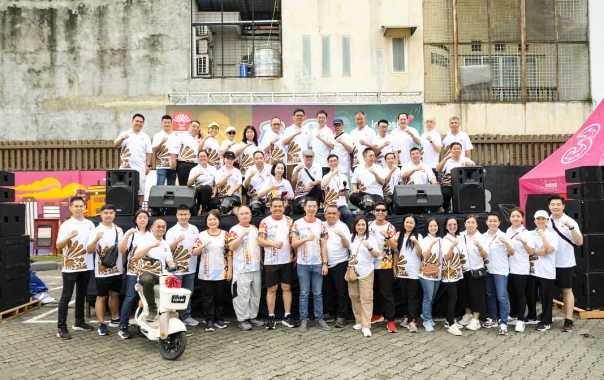 Jalan Sehat Kolaborasi INTI Sumut dan Indosat Ooredoo Hutchison (IOH): Wujud Kepedulian untuk Cegah Putus Sekolah