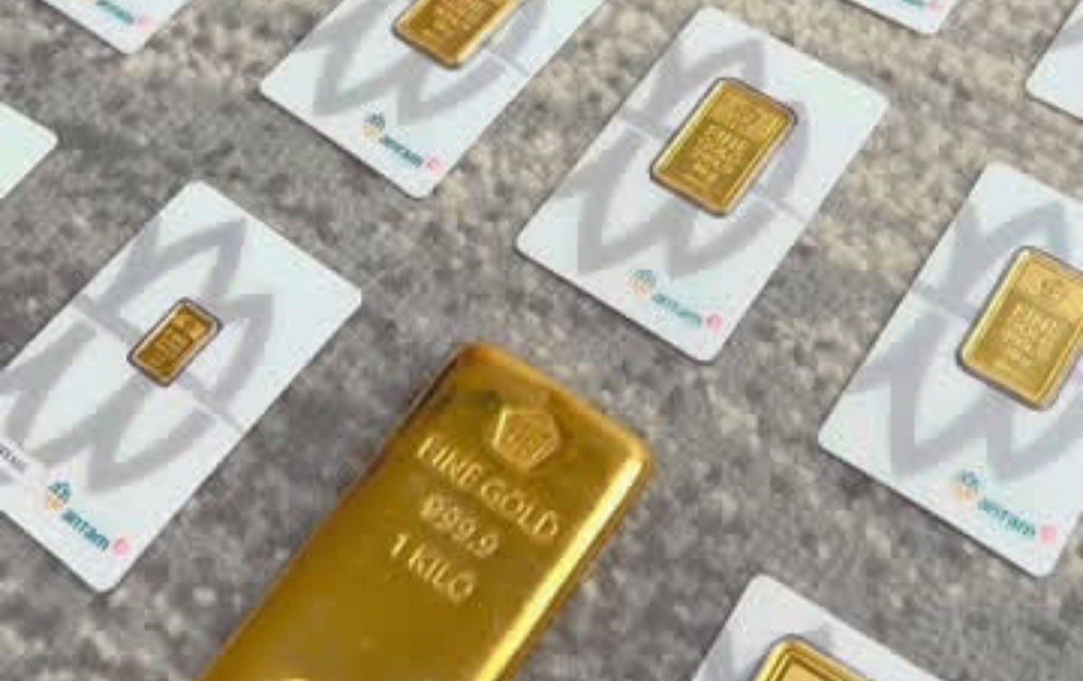 Harga Emas Antam Alami Penurunan