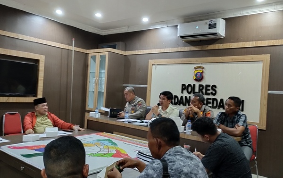 Polres Sergai Mediasi Permasalahan Lahan,  Pihak Penggarap Tak Bisa Perlihatkan Alas Hak