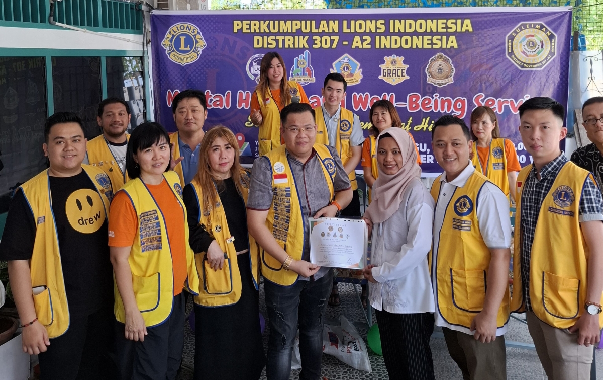 Darmawan Yusuf dan Lima Lions Club Catat Sejarah, Baksos Mental Health
