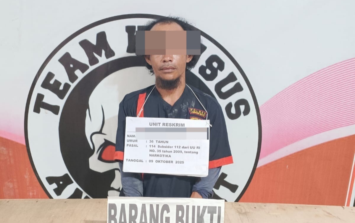 Polsek Bilah Hulu Ringkus Pengguna Narkoba di Tengah Perkebunan