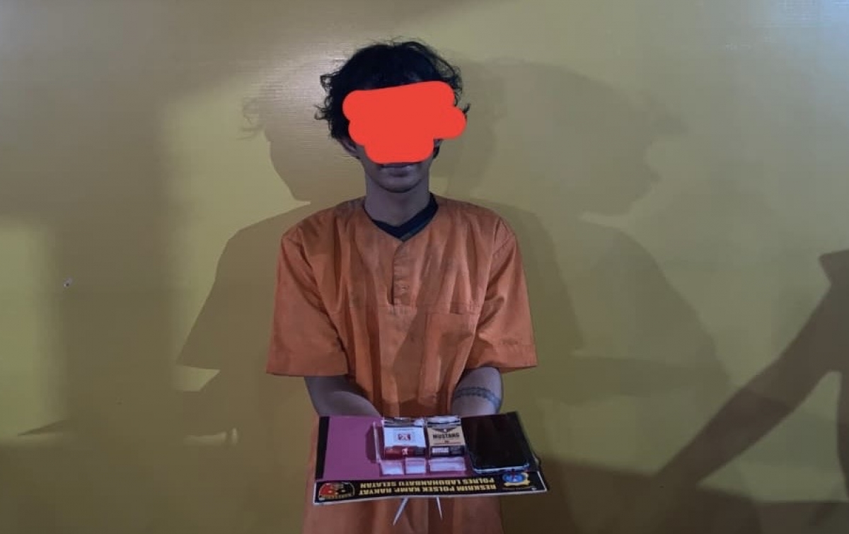 Polsek Kampung Rakyat Ringkus Pengedar Sabu di Teluk Panji