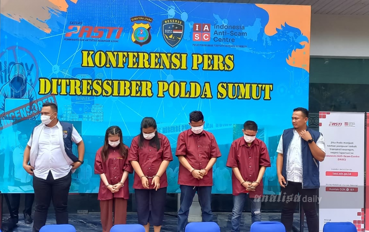Ayah Raline Shah Jadi Korban 'Scammer' Rp 254 Juta, Polda Sumut Ringkus 4 Tersangka Sindikat Penipuan
