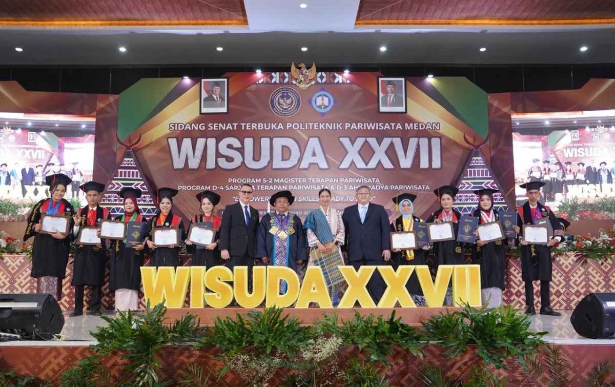 Poltekpar Medan Wisuda ke-XXVII 2025, Ciptakan SDM Pariwisata Unggul, Kompeten, dan Siap Memimpin