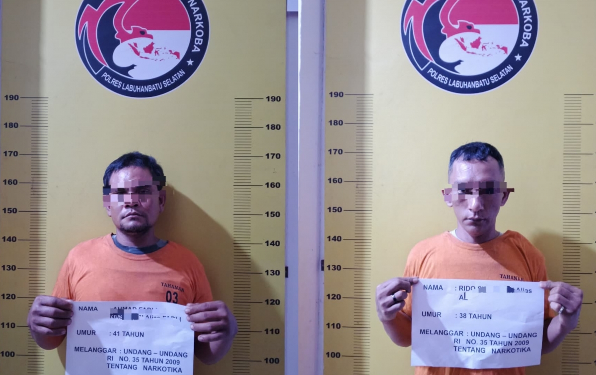 Polres Labusel Ungkap 2 Jaringan Pengedar 408 Gram Sabu di Asam Jawa