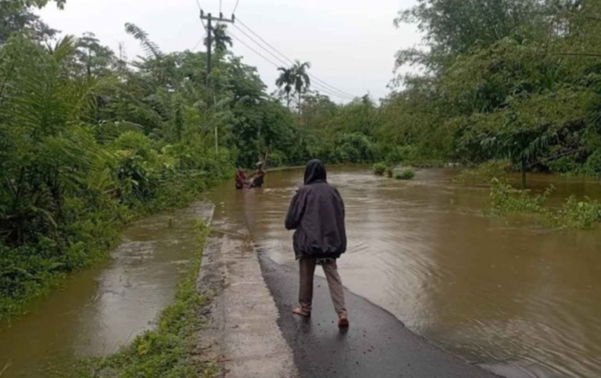 Banjir di Tiga Desa, BPBD Simeulue Kerahkan Personel