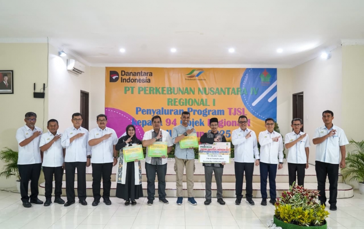PTPN IV Regional I Tegaskan Komitmen Sosial: Rp 1 Miliar Dana TJSL Triwulan III 2025, Dorong Kualitas Hidup Masyarakat Medan