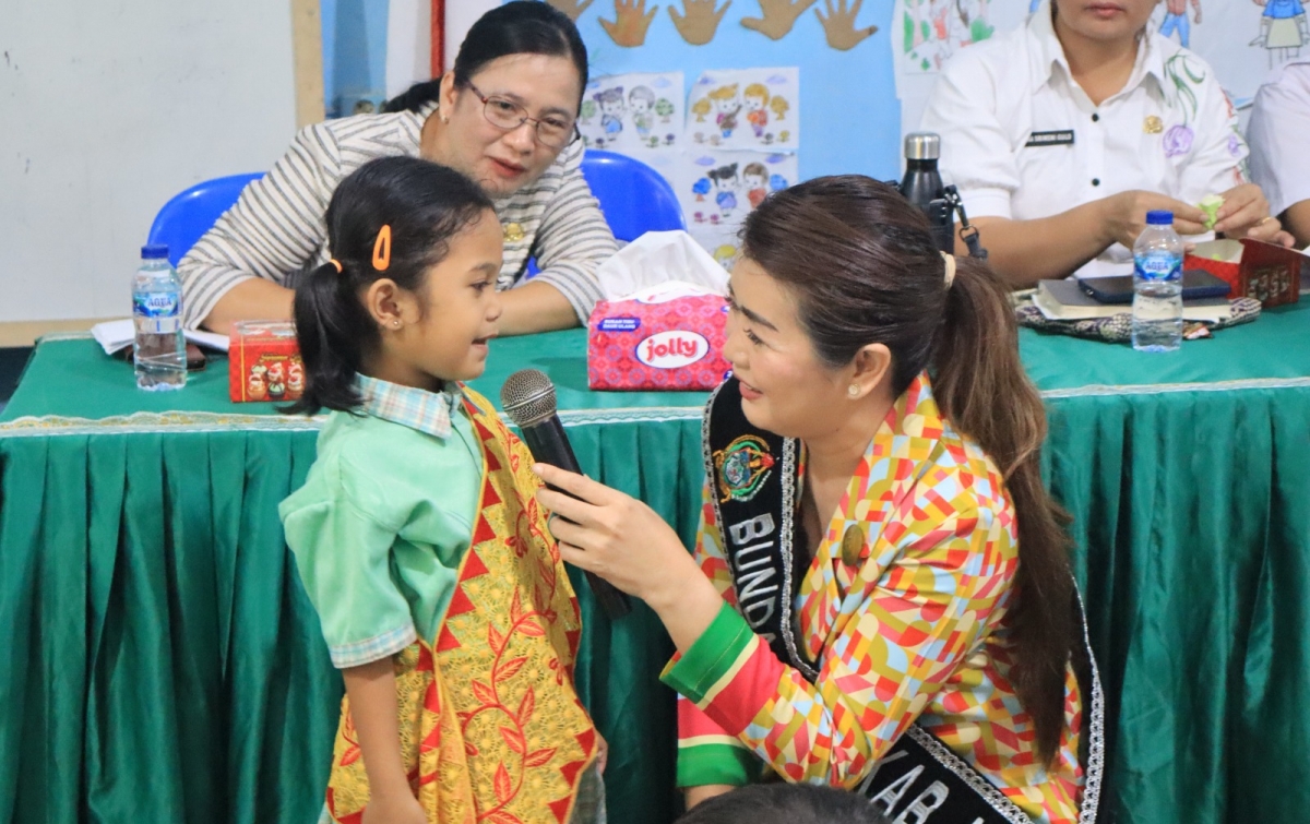 Bunda PAUD Nias Barat Tekankan Pola Hidup Sehat Sejak Dini