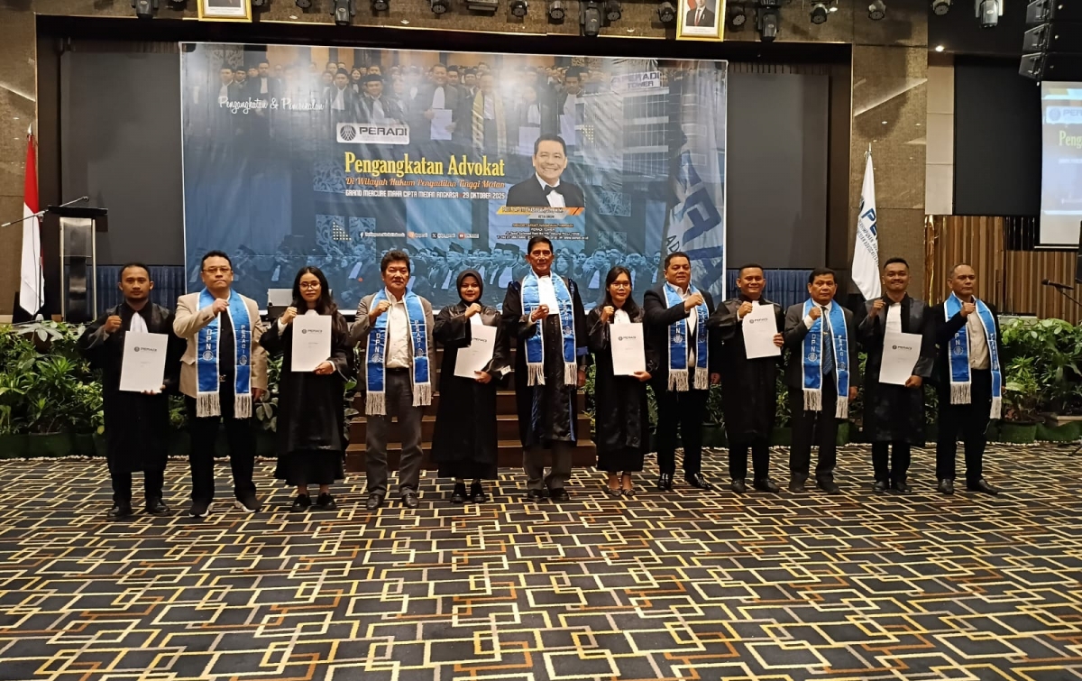 Peradi Angkat 146 Advokat Baru di Medan, Tekankan Integritas dan Ketaatan Kode Etik
