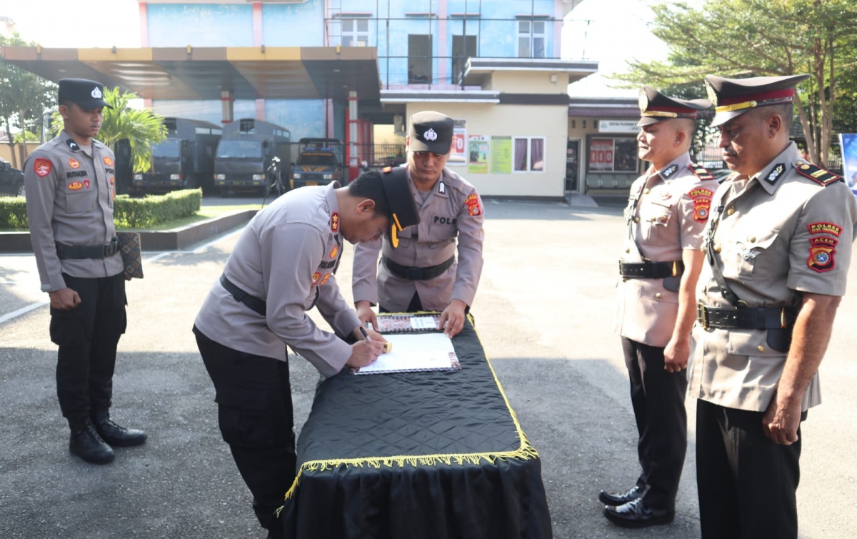 Dua Kasat di Polres Aceh Tenggara Diganti, Kapolres Pimpin Langsung Sertijab