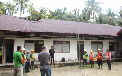 Revitalisasi Gedung UPTD SMP Negeri 4 Sirombu Dimulai, Fasilitas Pendidikan Diharapkan Lebih Baik