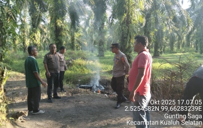 Polsek Kualuh Hulu Gerebek Sarang Narkoba di Kualuh Selatan