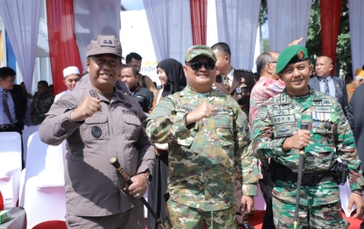 Pemkab Asahan Hadiri Upacara HUT ke-80 TNI