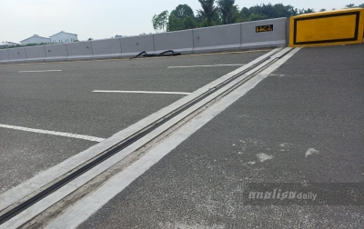 Diduga Dicuri, Besi Cor Jembatan Flyover Jalan Sultan Serdang Banyak Berhilangan