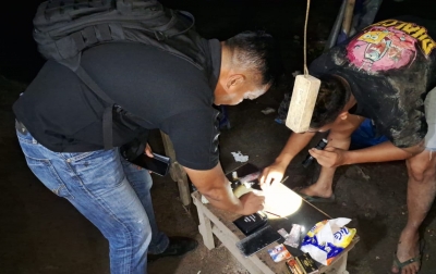 Polsek Kualuh Hulu Gerebek Sarang Narkoba di Gunting Saga, Seorang Ditangkap