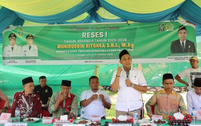 Muniruddin Ritonga Serap Aspirasi Warga dalam Reses I di Desa Hutaimbaru, Padang Lawas Utara