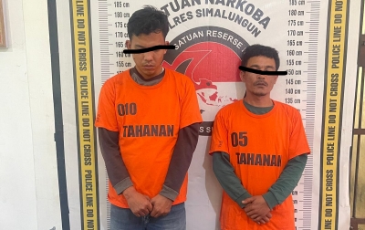 Polres Simalungun Ringkus Dua Pengedar Narkoba di Parapat, Sita 5,35 Gram Sabu