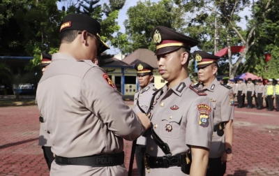 Kasat, Kapolsek dan Kasi Polres Langkat Sertijab