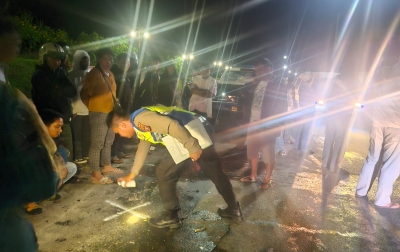Jatuh Lalu Ditabrak Mobil, Pengendara Sepeda Motor Tewas