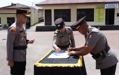 AKP Aswin Irwan Kasat Lantas Polres Dairi, Iptu Juni Karosekali Kapolsek Parongil