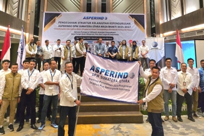 Pengurus Asprindo Sumut 2025-2027 Dikukuhkan, Siap Berkontribusi Bagi Perekonomian Daerah-Nasional