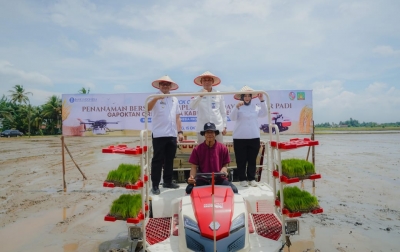 Kick Off Pengembangan Klaster Padi, BI Perkuat Daerah Sentra Produksi Beras untuk Ketahanan Pangan di Sumut