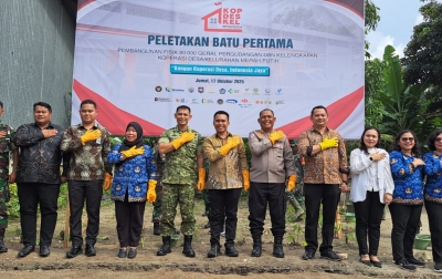 Kapolres Simalungun Hadiri Peletakan Batu Pertama 800 Unit Koperasi Merah Putih