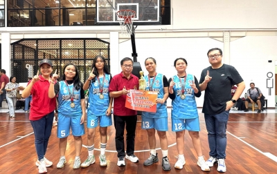Tim Putri SMP Sultan Iskandar Muda Juara Basket 3x3 Piala dr Sofyan Tan
