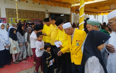 Peringati HUT ke 61, Partai Golkar Palas Berbagi Dengan Masyarakat
