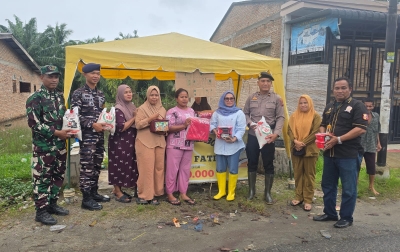 Sinergi TNI–Polri, Pemerintah, dan Masyarakat Peduli Korban Banjir di Bedagai
