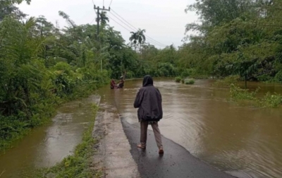 Banjir di Tiga Desa, BPBD Simeulue Kerahkan Personel