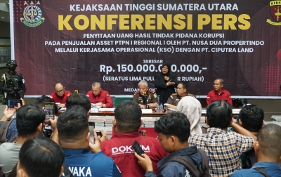 Tipikor Penjualan Aset PTPN I, Kejati Sumut Sita Uang Rp150 Miliar dari PT Deli Megapolitan