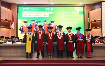 USU Tambah Lima Guru Besar, Prof Muryanto Amin: Transformasi Menuju Impactful Research University