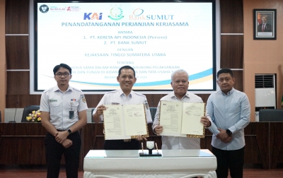 KAI-Kejati Sumut Kerja Sama Penanganan Masalah Hukum Perdata dan Tata Usaha Negara